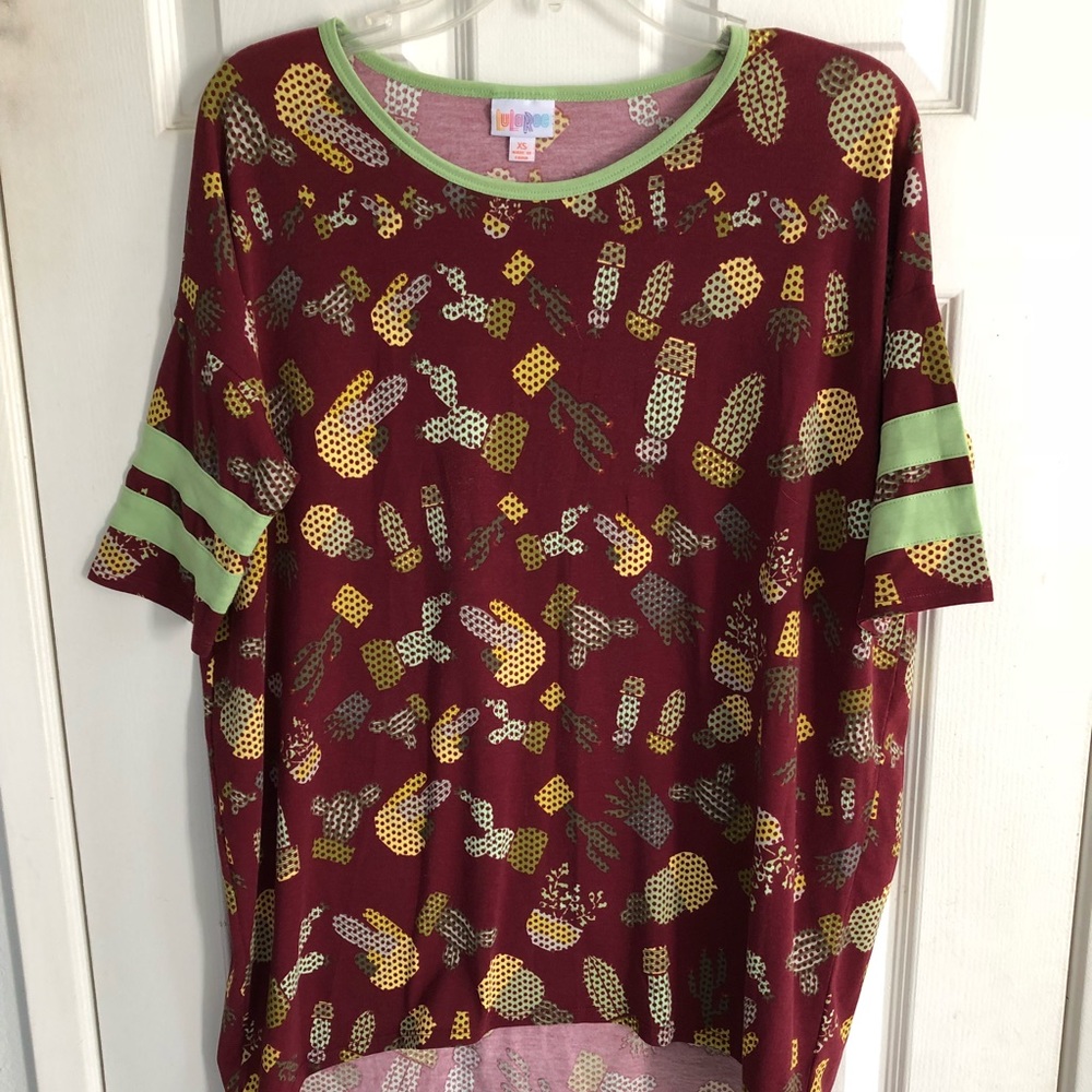 Succulent and Cacti Lularoe Irma Top-Size XS